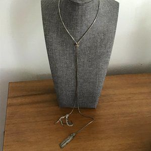 Silver Tassel Chain Necklace